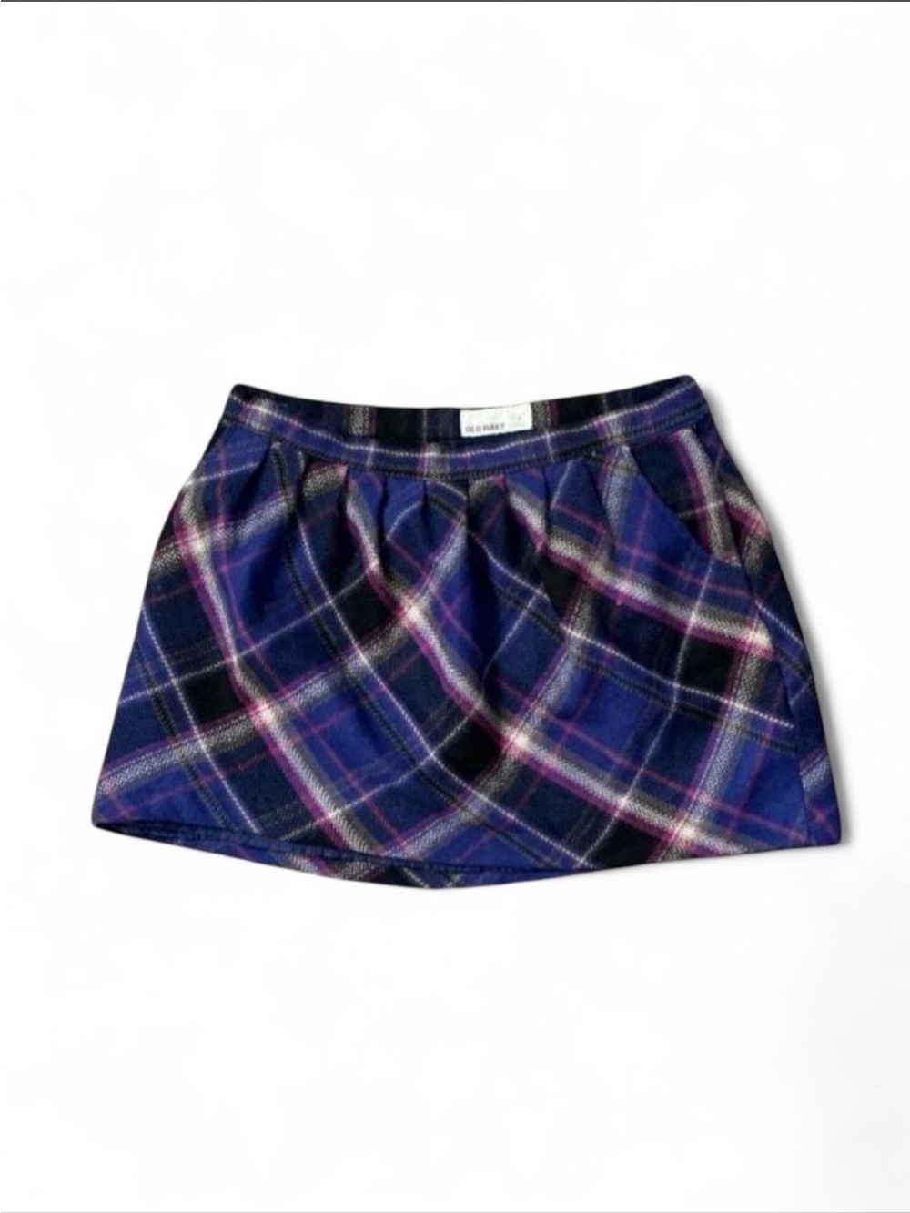 Vintage plaid mini skirt